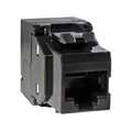 Keystone Jack, Toolless Cat.6 RJ45, UTP Zwart (E-20081)