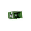 Fiber Adapter SC Simplex, 12 pieces, without flange, green, internal laser protection