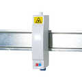 FTTH termination box for Din rail mounting, 2 ports, white