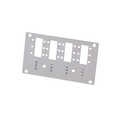 Front plate for splice distributor, 12 x LC duplex / 12 x SC simplex